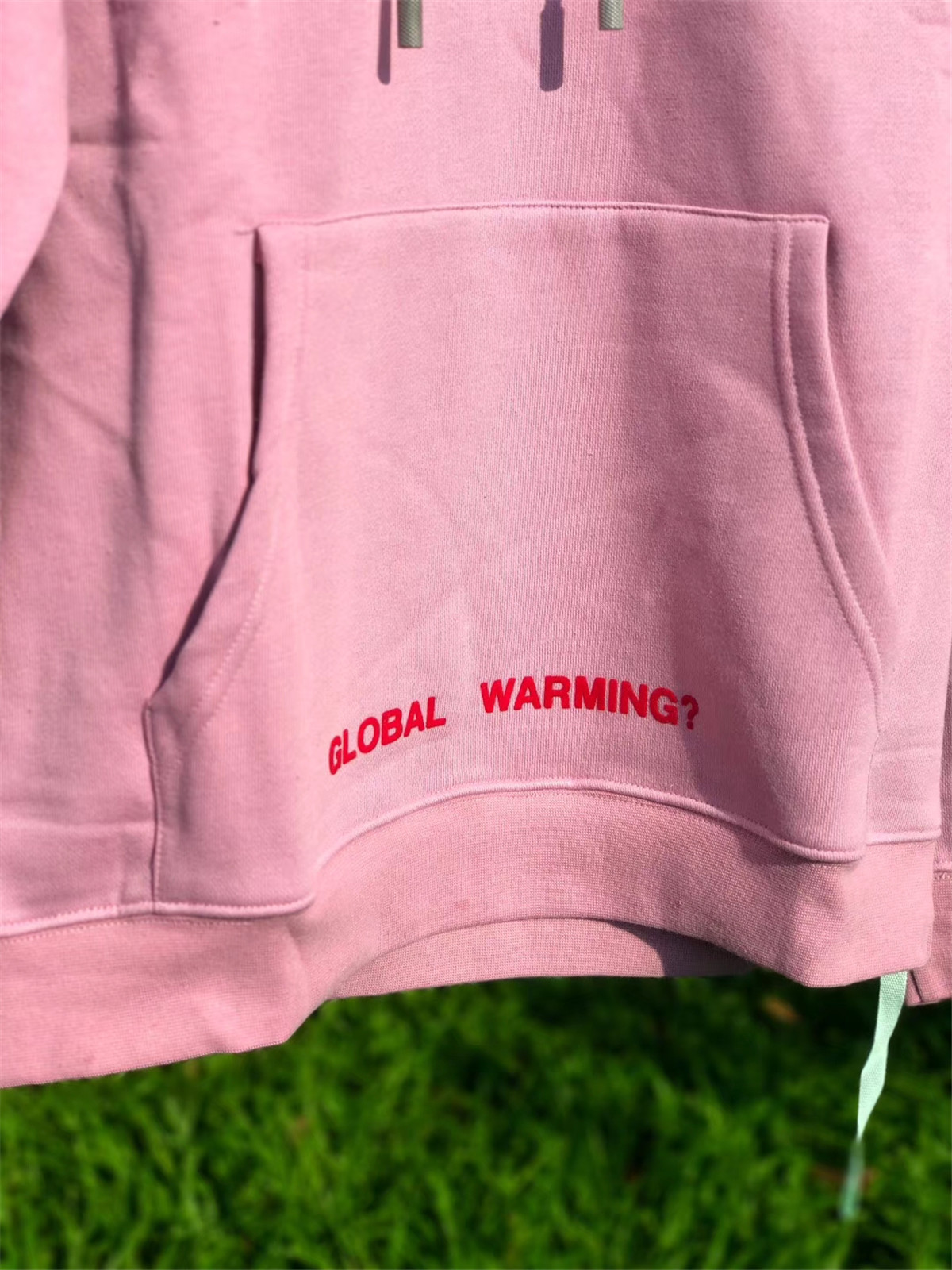 Off White OW Pink Long Sleeve Hoodie