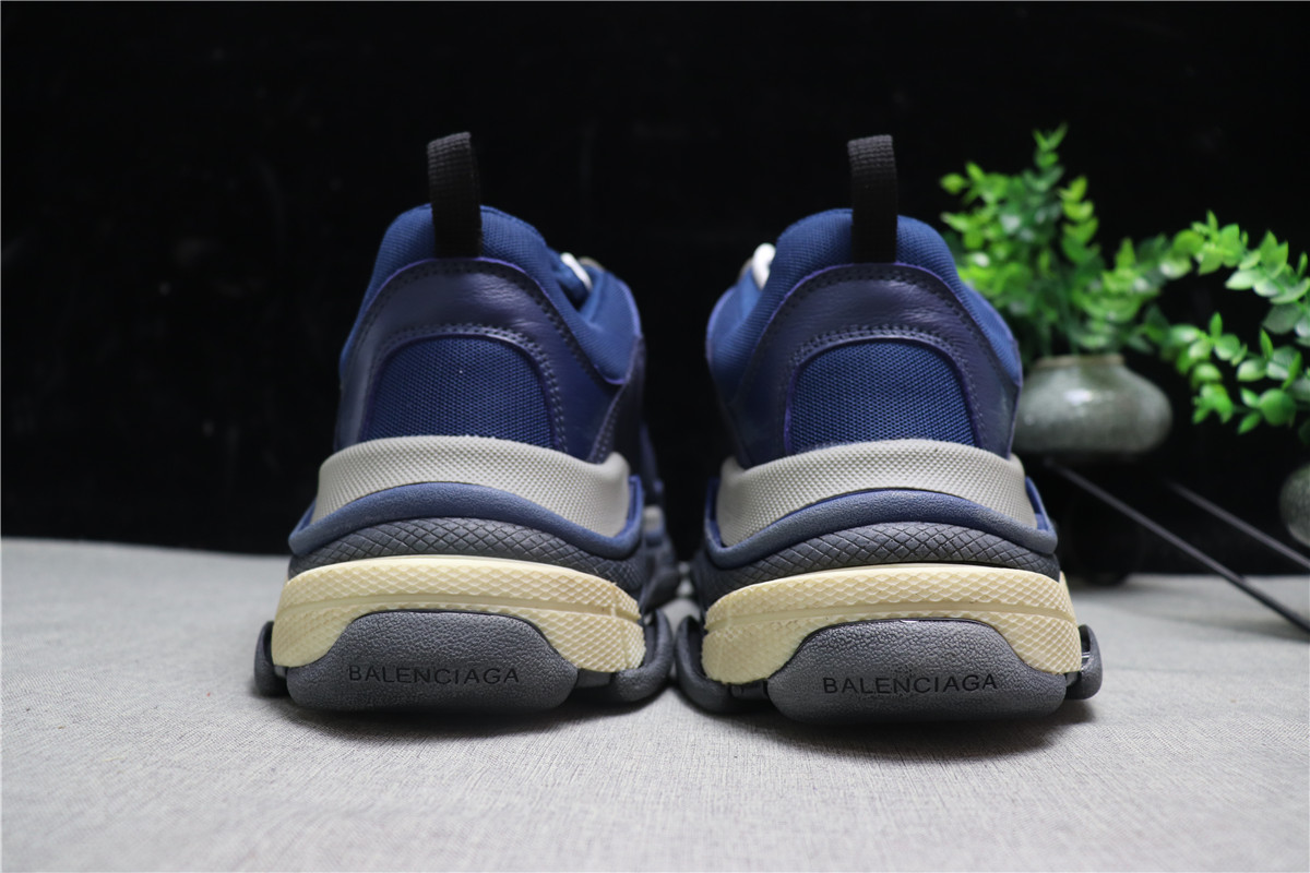 Balenciaga Blue/Purple Triple S Trainer Sneakers