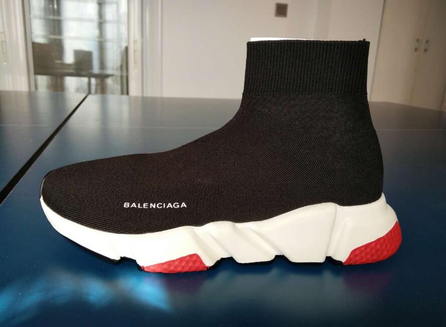 Balenciaga Speed Sock Black Red