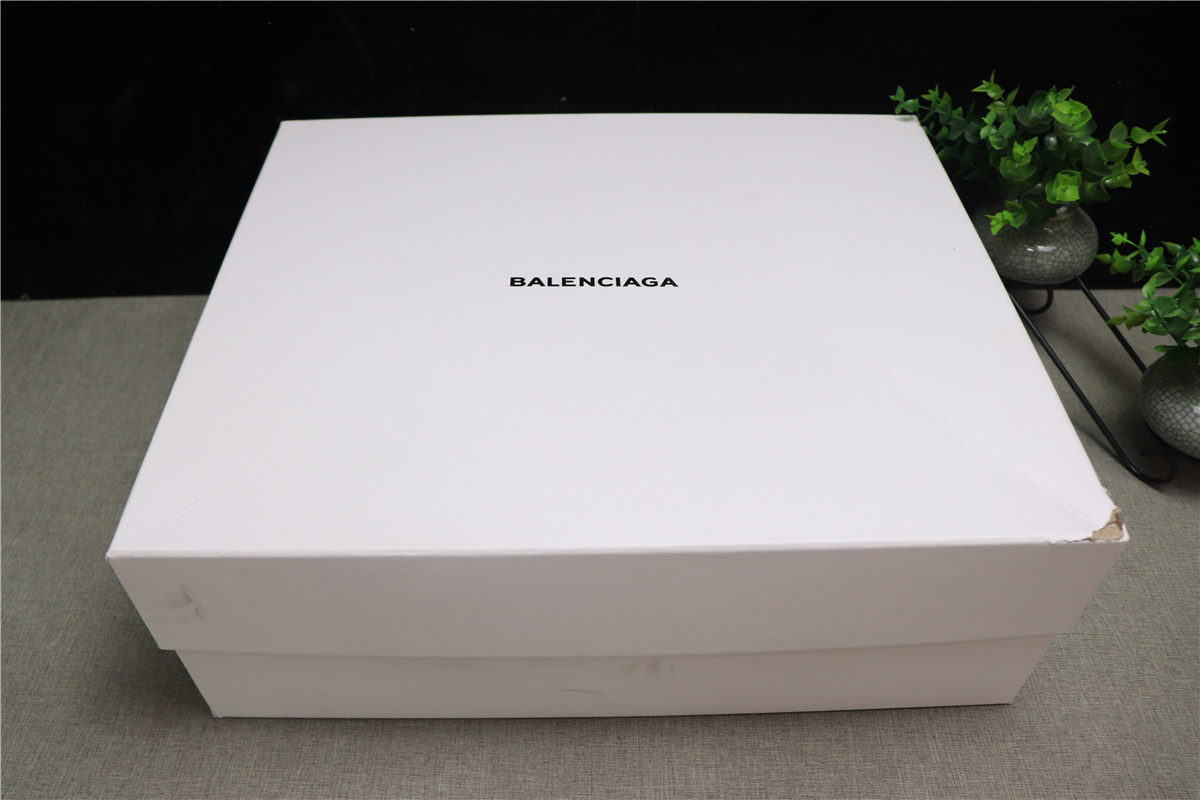 Balenciaga Orange Grey Triple S Trainer Sneakers