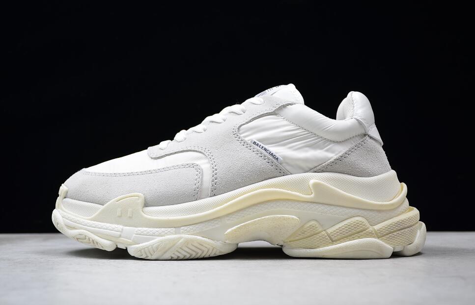 Belenciag Triple S White Ecru