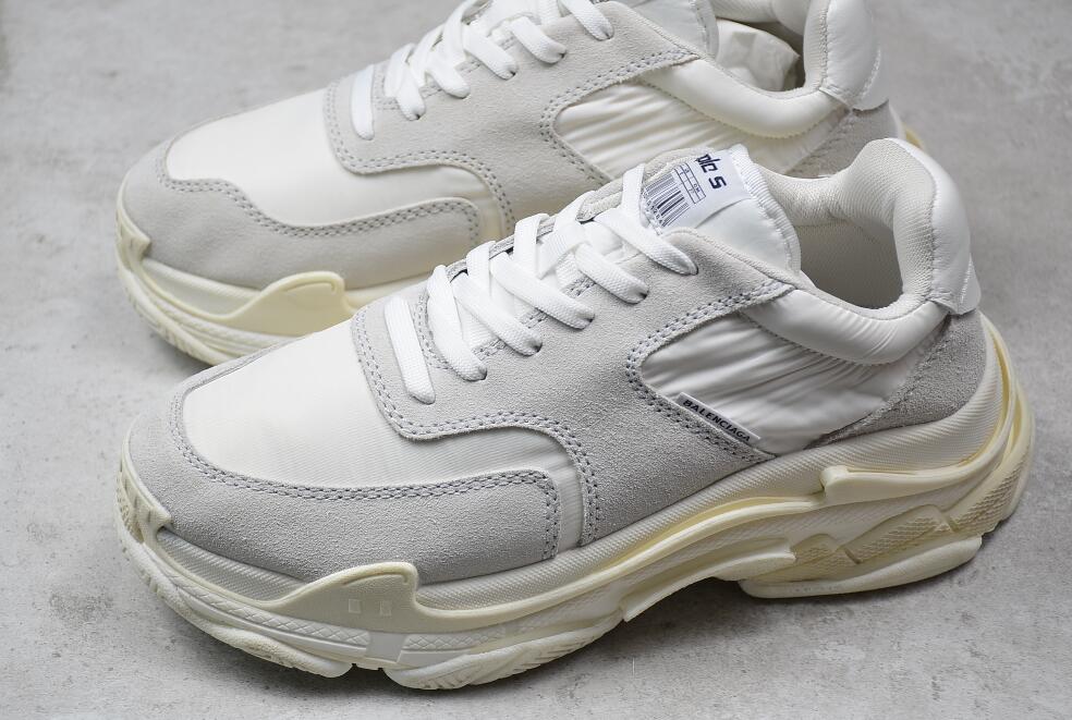 Belenciag Triple S White Ecru