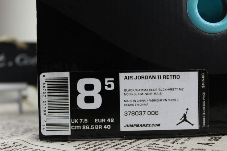 Authentic Air Jordan 11 Gamma Blue Shoes